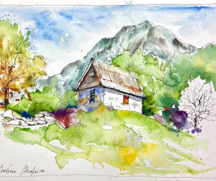 گالری نقاشی های آبرنگ والری مافریکا از فرانسه