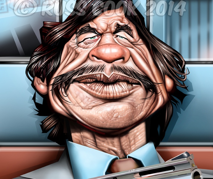 charles bronson caricature russ russell cook caricaturecartoon