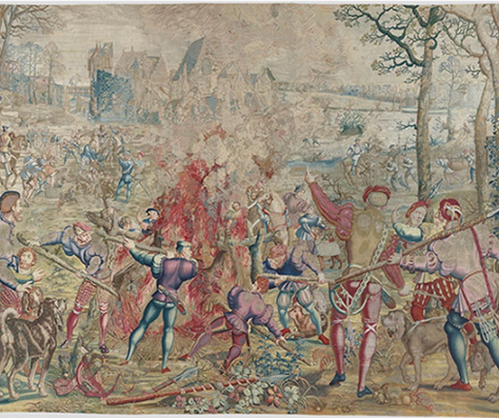 hunting scene illustrating the month of september the hunts of