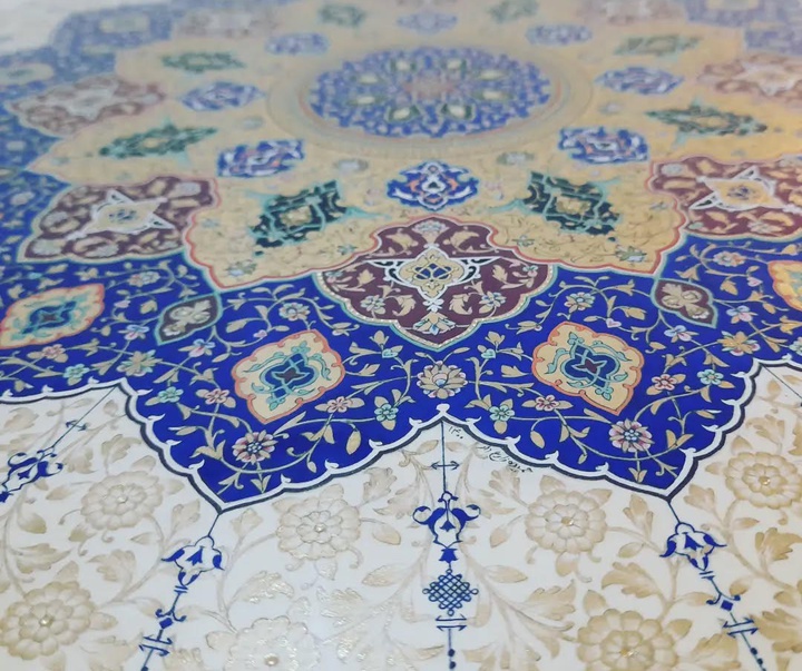 گالری آثار گل و مرغ و تذهیب حمیده زارع دار از ایران