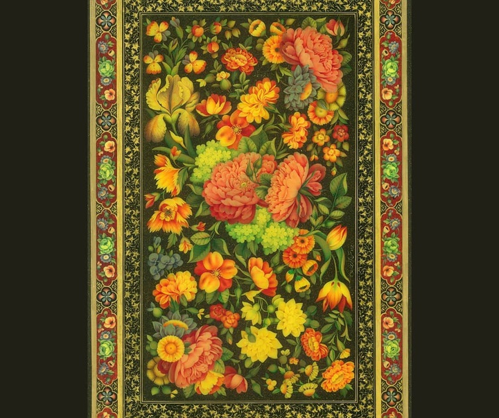 گالری آثار نگارگری و گل و مرغ جواد نقش‌آفرین از ایران