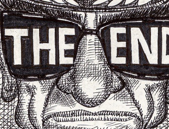 نمایشگاه کارتون های انقلاب جواد علیزاده با عنوان «پایان»