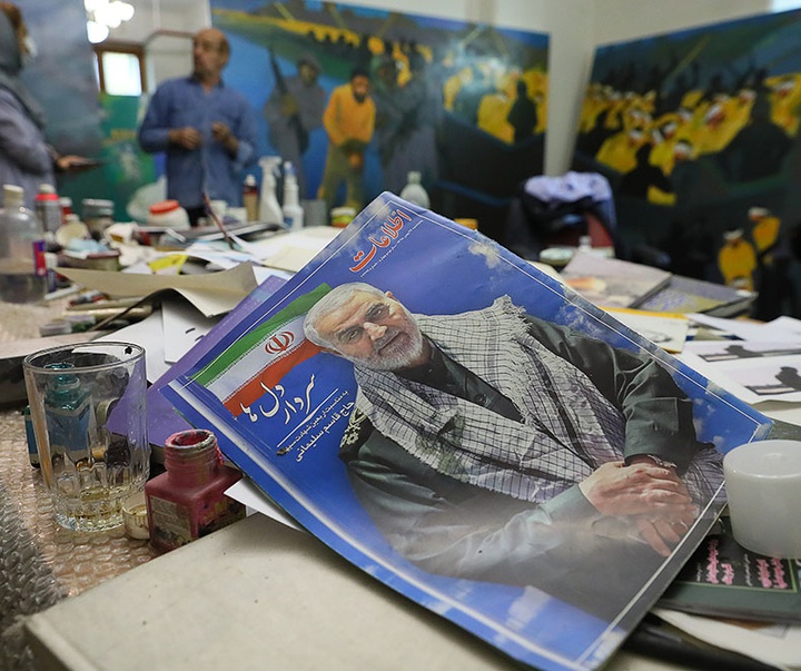 گزارش تصویری از کارگاه نقاشی حبیب صادقی از ایران