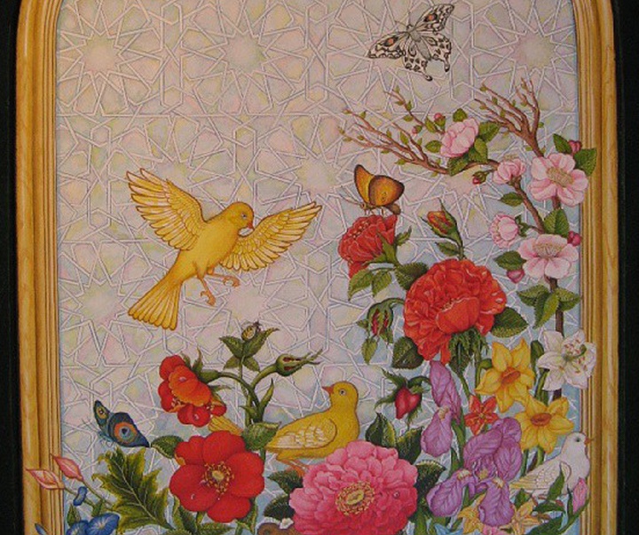 گالری آثار نگارگری شیدا گرایلی از ایران