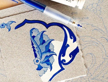 گالری آثار تذهیب و نقوش هندسی شارلوت دیلی از انگلیس