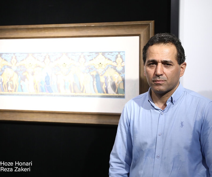 گالری سومین و چهارمین مجلس «روضه بهشت» با آثار خوشنویسی و نگارگری