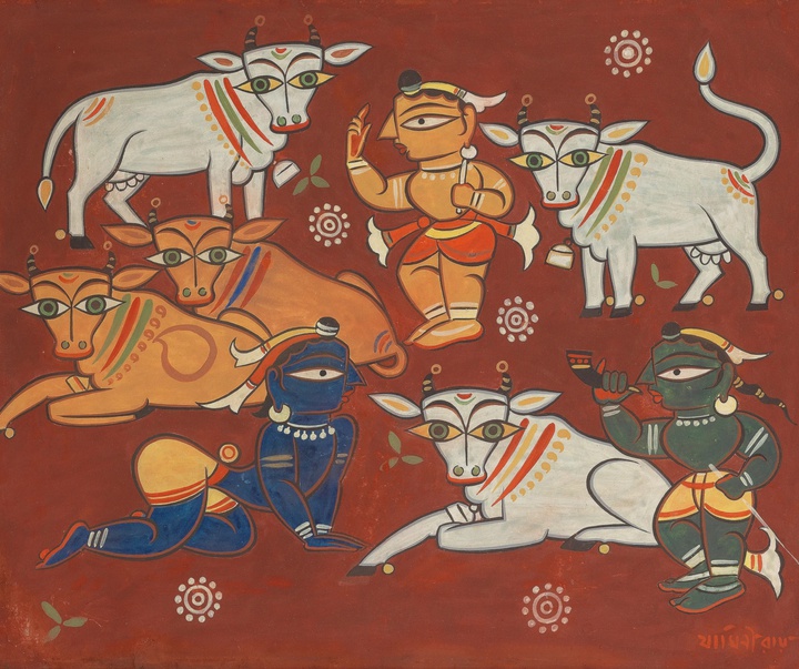 گالری آثار نقاشی جامینی روی از هند