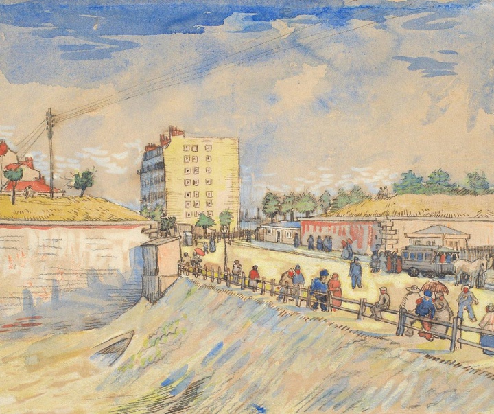 vincent van gogh gate in the paris ramparts