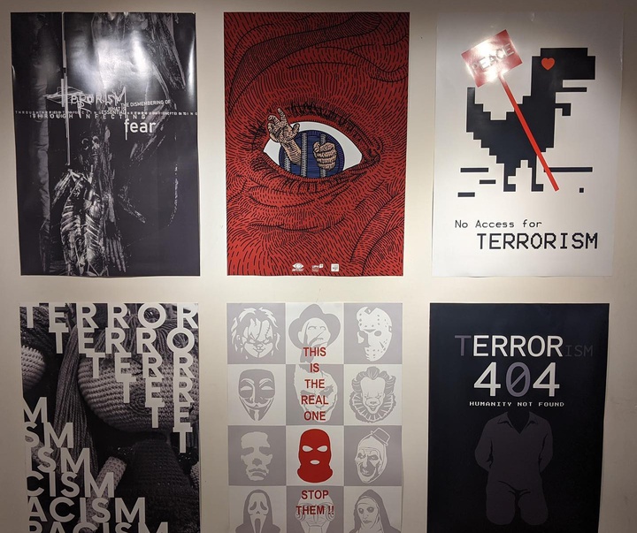 گزارش تصویری نمایشگاه پوسترهای ضد تروریسم در اندونزی
