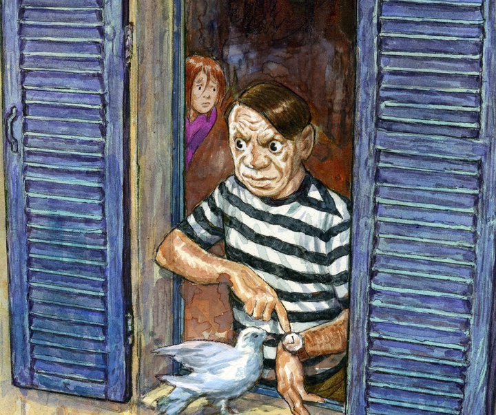 گالری آثار تصویرسازی های طنزآمیز گرادیمیر اسمودجا از صربستان- پیکاسو