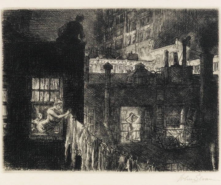 گالری تصویرسازی‌های جان اسلون از آمریکا