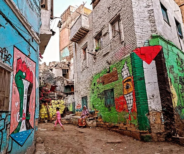 گالری نقاشی‌های خیابانی با موضوع فلسطین