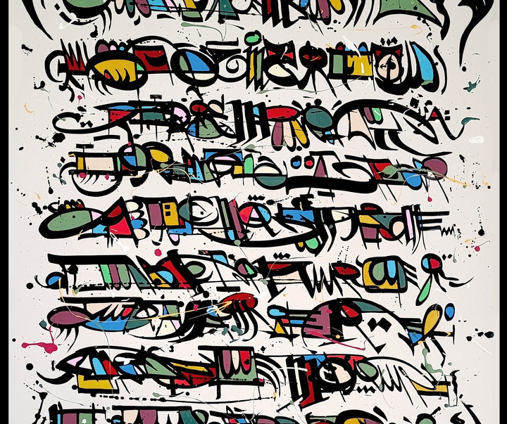 گالری آثار نقاشی گرافیتی انتزاعی گولون ماهه (لیتو) از فرانسه