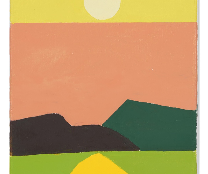 گالری نقاشی‌های انتزاعی اتل عدنان هنرمند لبنانی آمریکایی