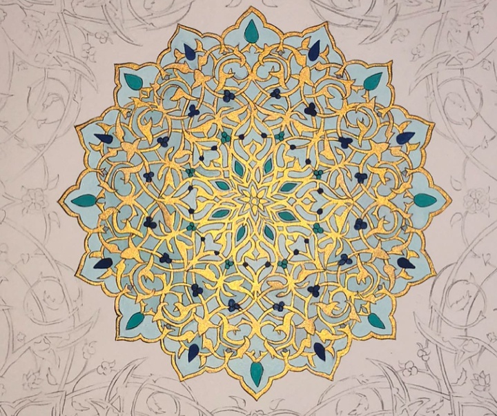 گالری آثار تذهیب امیلی واشنگتن از انگلیس