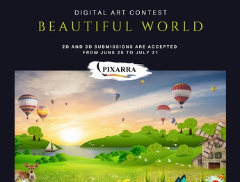 فراخوان رقابت دیجیتال آرت  beautiful world 2022