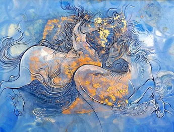 گالری آثار نگارگری مینا مختاریان