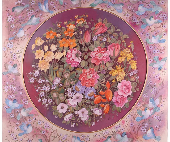 گالری آثار نگارگری و تذهیب امیر طهماسبی از ایران
