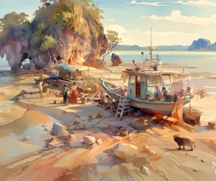 گالری آثار نقاشی پورنچای ویتایا از تایلند