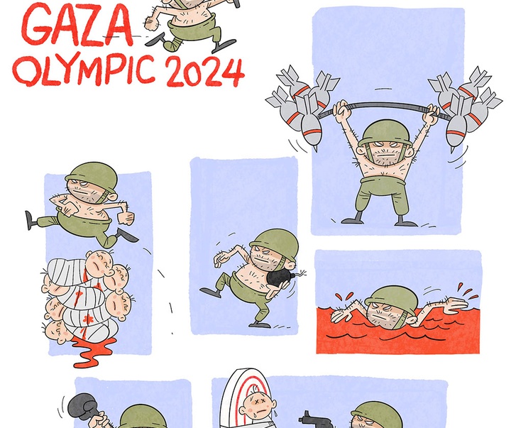 گالری آثار مسابقه بین‌المللی کارتون بایکوت نسل کشی 2024 - بخش دوم