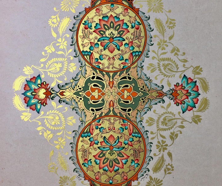گالری آثار گل و مرغ و تذهیب آرمین رهبر از ایران