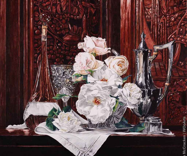 گالری نقاشی های آبرنگ لورین مک کراکن از آمریکا