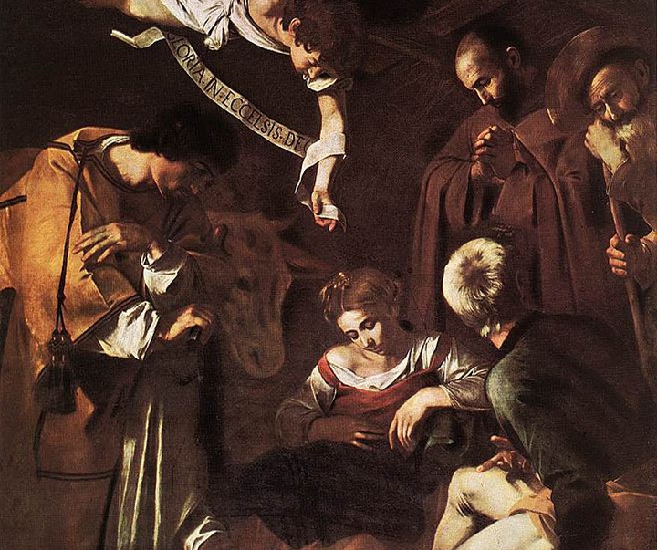 michelangelo merisi da caravaggio nativity with san lorenzo and