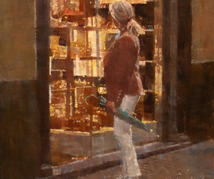 گالری آثار نقاشی رنگ روغن جیمز کراندال از آمریکا