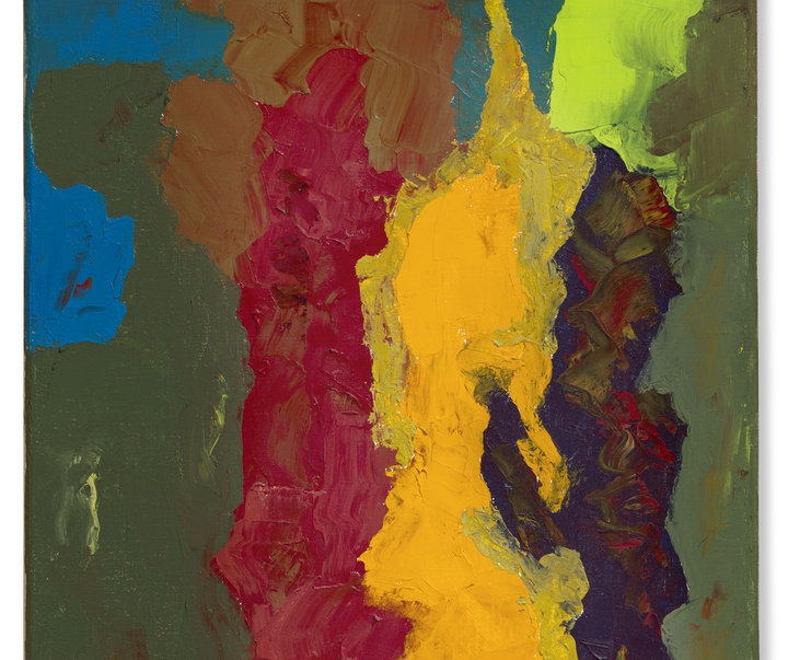 گالری نقاشی‌های انتزاعی اتل عدنان هنرمند لبنانی آمریکایی