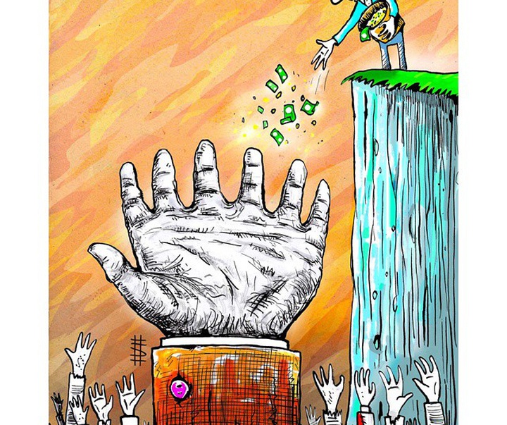 گالری کارتون‌های محسن ظریفیان از ایران