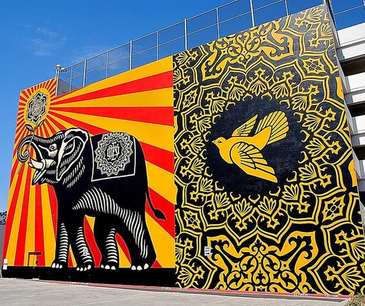 گالری آثار گرافیک و نقاشی دیواری شپرد فیری از آمریکا