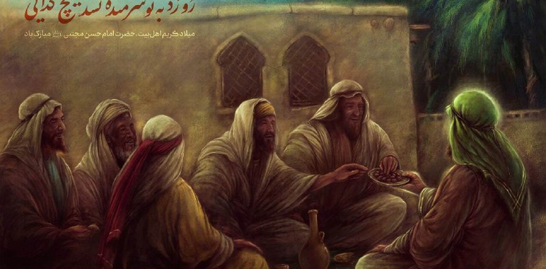 پوستر منشأ لطف امام حسن مجتبی (ع) از بهنام شیرمحمدی+ فایل قابل چاپ