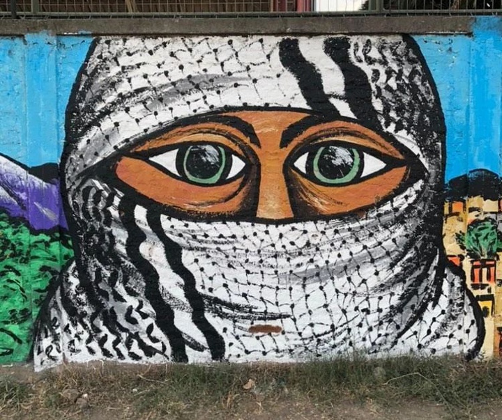 گالری نقاشی‌های خیابانی با موضوع فلسطین