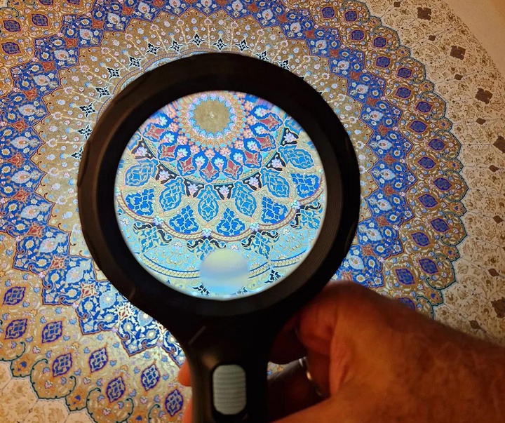 گالری آثار تذهیب محسن آقامیری از ایران