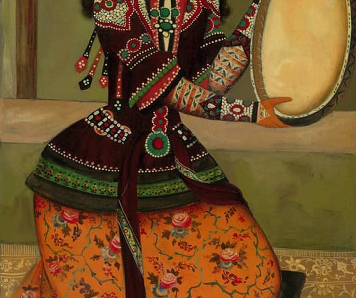 گالری آثار نگارگری و گل و مرغ جواد نقش‌آفرین از ایران