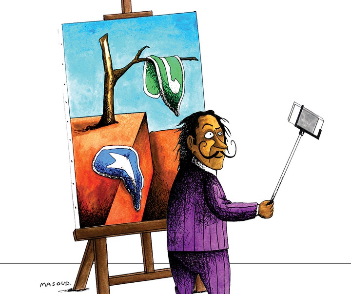 گالری کارتون‌های مسعود ماهینی از ایران