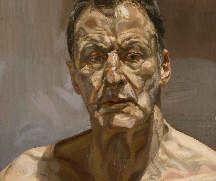 lucian freud reflection self portrait