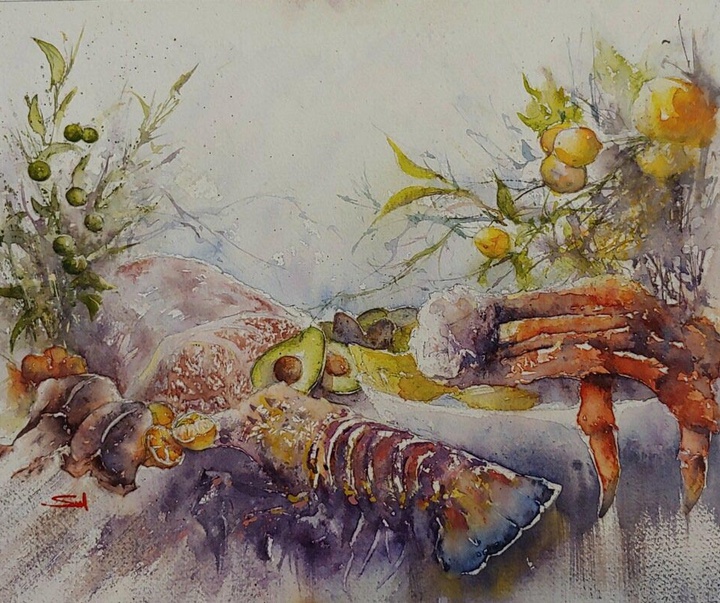 گالری نقاشی های آبرنگ تاد سال از آمریکا