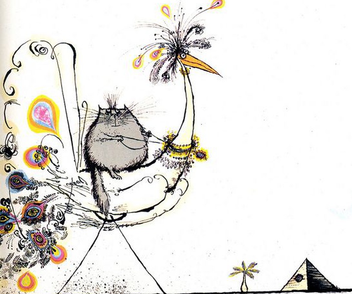 گالری آثار کارتون رونالد سیرل از انگلیس