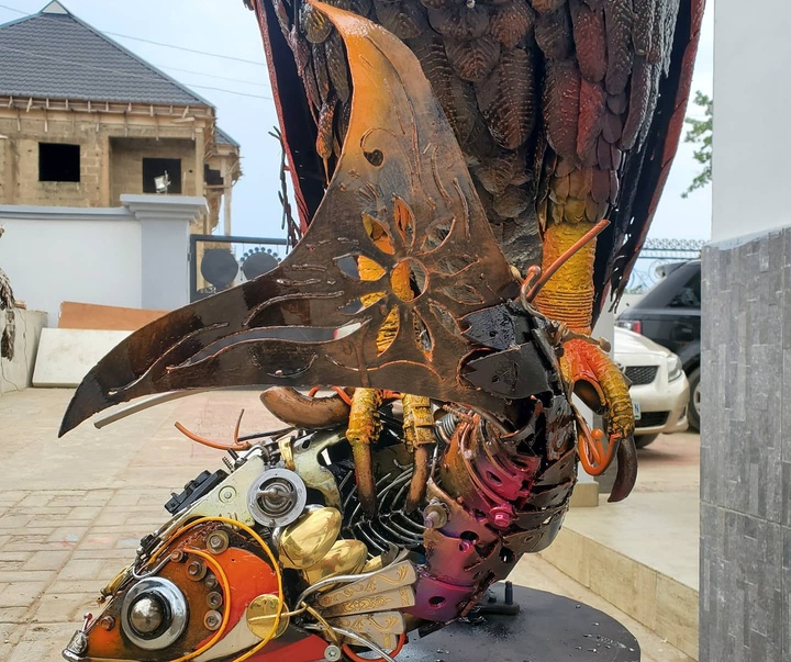 گالری مجسمه های فلزی دوتون پوپولا از نیجریه
