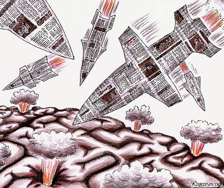 گالری کارتون‌های ولادیمیر کازانفسکی از اکراین