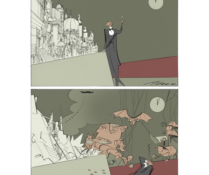 گالری کارتون های سیاسی مارکوارد اوتزن از دانمارک