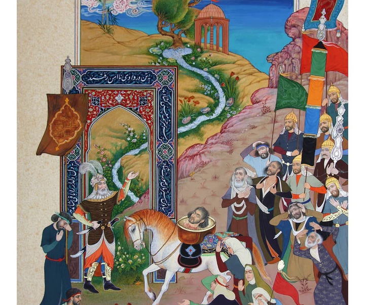 گالری آثار نگارگری و مجسمه حسین عصمتی