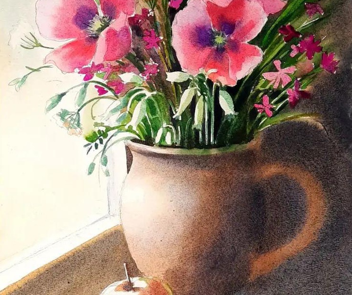 گالری نقاشی های آبرنگ نینا اورلوا از روسیه