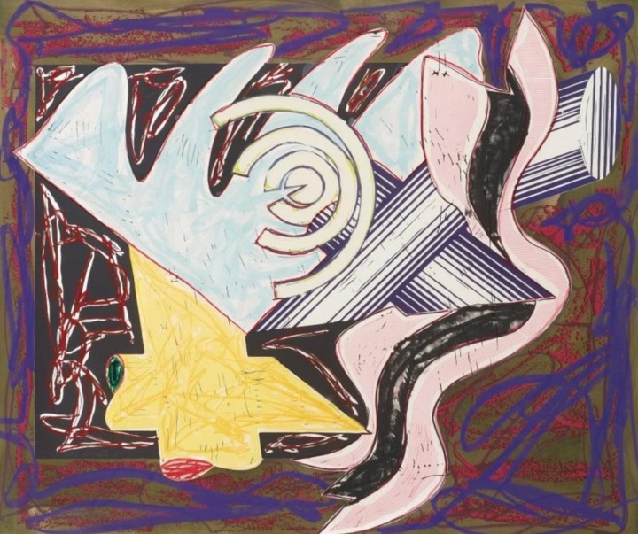 گالری آثار گرافیک فرانک استلا از آمریکا