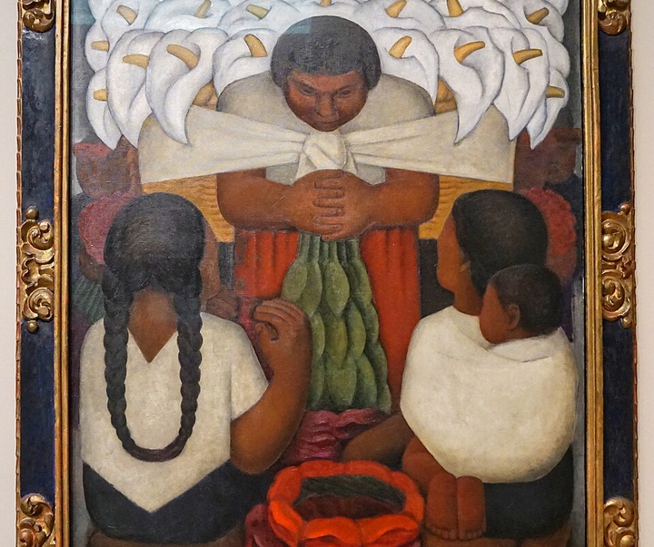 diego rivera flower day