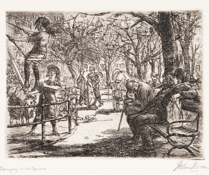 گالری تصویرسازی‌های جان اسلون از آمریکا