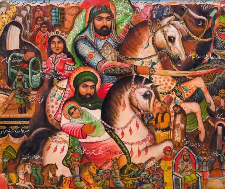 گالری نقاشی های نو قهوه خانه ای مهدی طالعی‌نیا از ایران