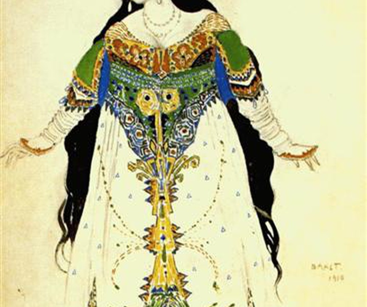 گالری آثار نقاشی، طراحی صحنه، لباس و لیتوگرافی لئون باکست از روسیه