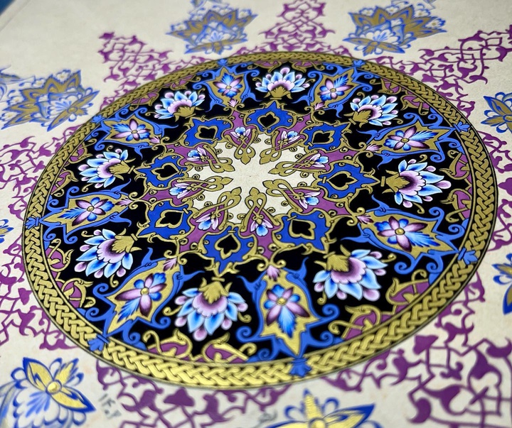 گالری آثار گل و مرغ و تذهیب آرمین رهبر از ایران